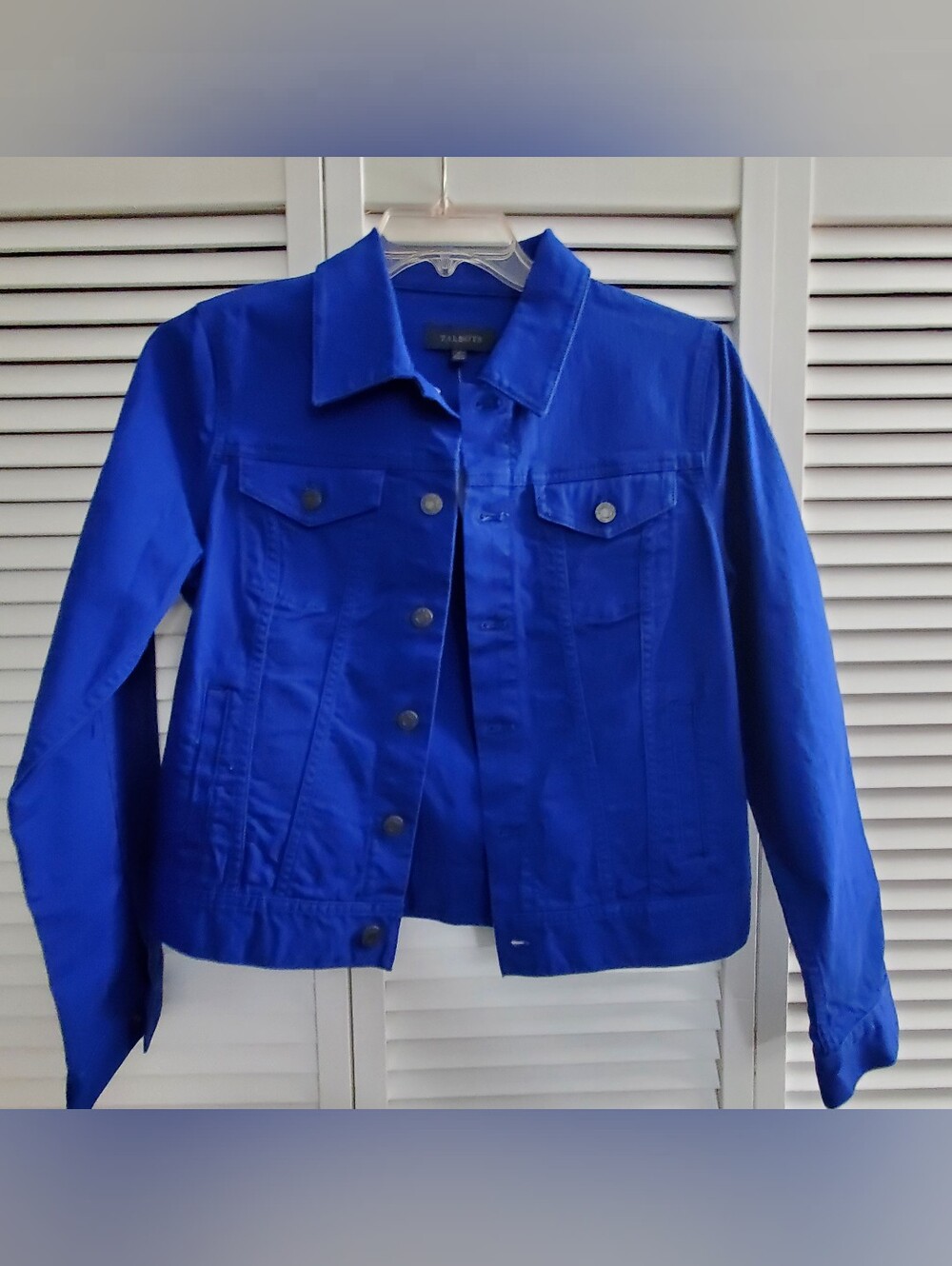 Talbots Cobalt Blue Jean Trucker Jacket- NWT Sz S
